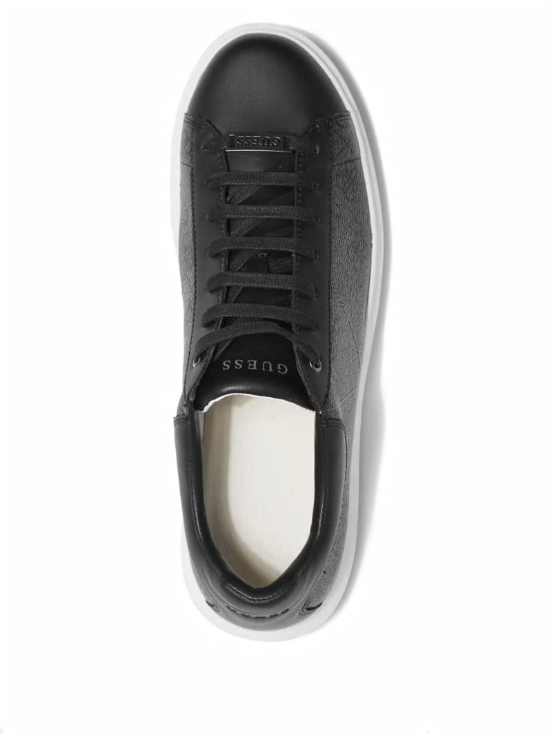 Guess Vibo Quattro G Low-Top Sneakers - Black Patent