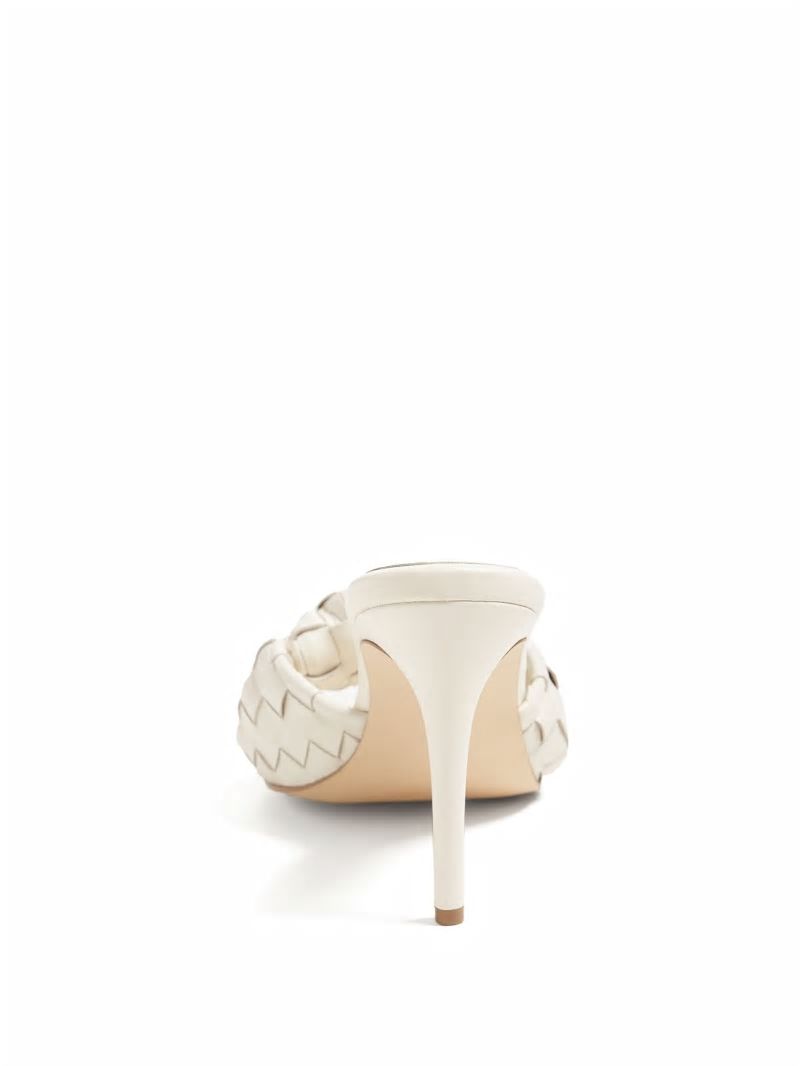 Guess Janna Woven Mule - Ivory