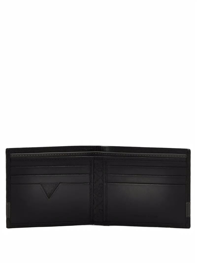 Guess Mesa Double Billfold - Black/Grey