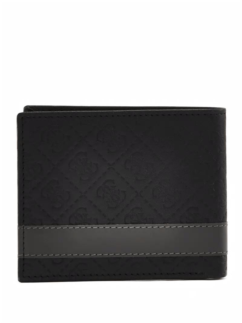 Guess Mesa Double Billfold - Black/Grey