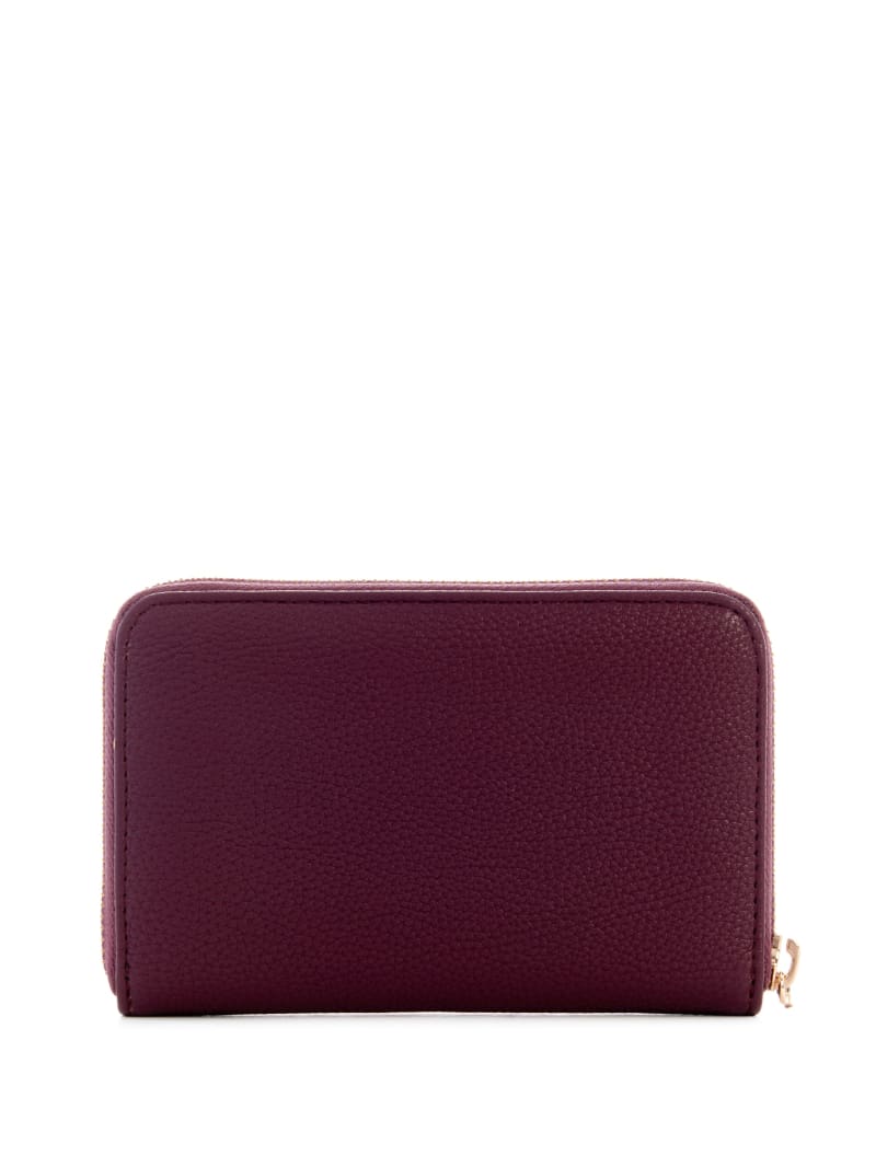 Guess Meridian Medium Zip-Around Wallet - Amethyst