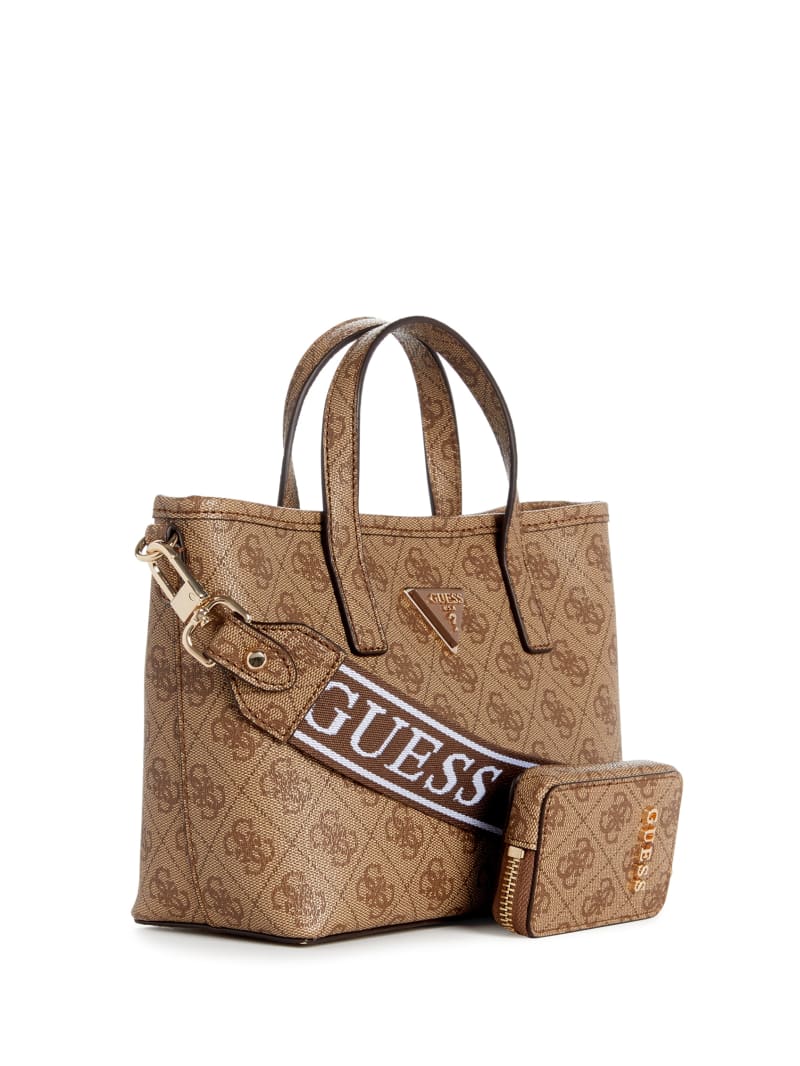 Guess Latona Quattro G Mini Tote Set - Latte Logo