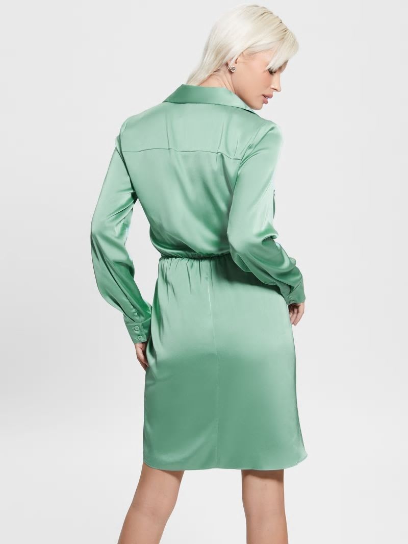 Guess Eco Alya Dress - Vital Green