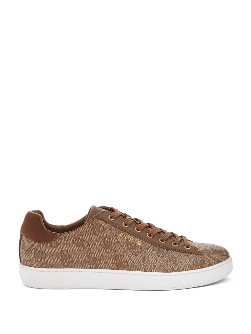 Guess Nola Quattro G Low-Top Sneakers - Tan Champagne