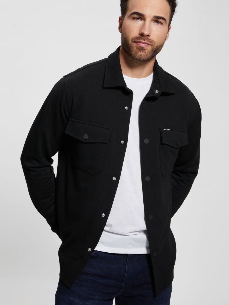 Guess James Textured Shirt - Black