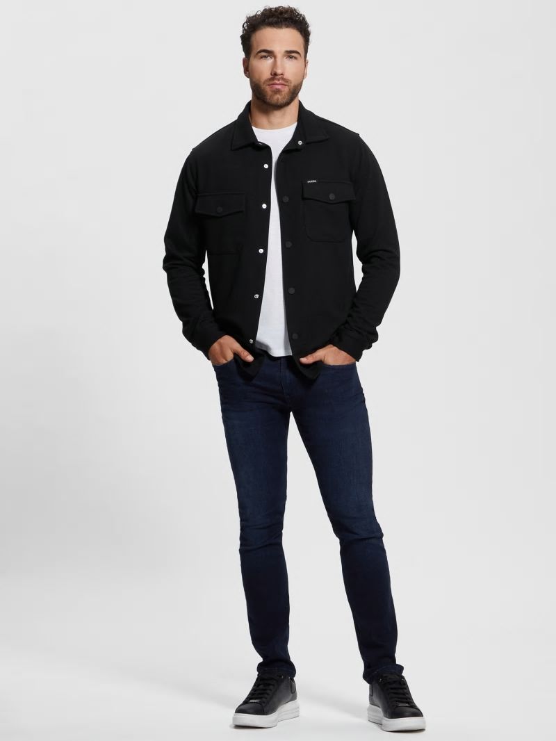 Guess James Textured Shirt - Black