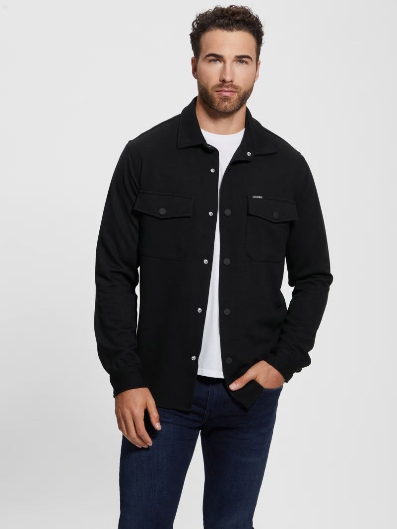 Guess James Textured Shirt - Black