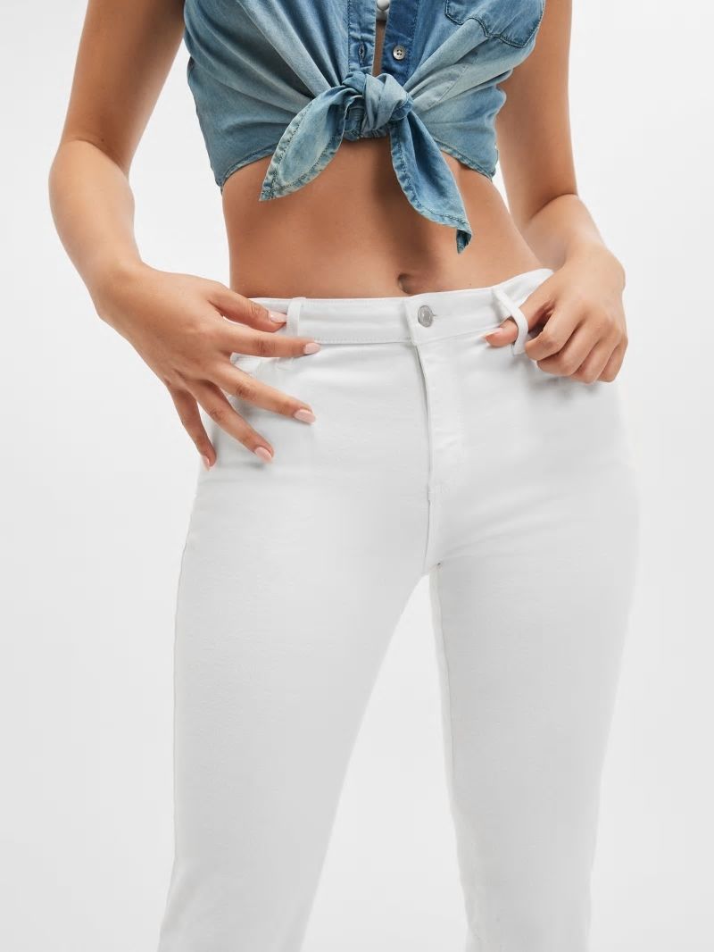 Guess Sexy Straight Jeans - Pure White