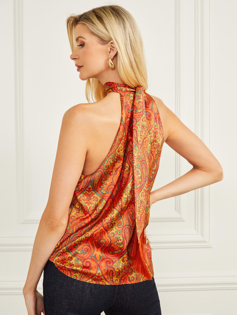 Guess Morris Paisley Sleeveless Top - Morris Paisley Print