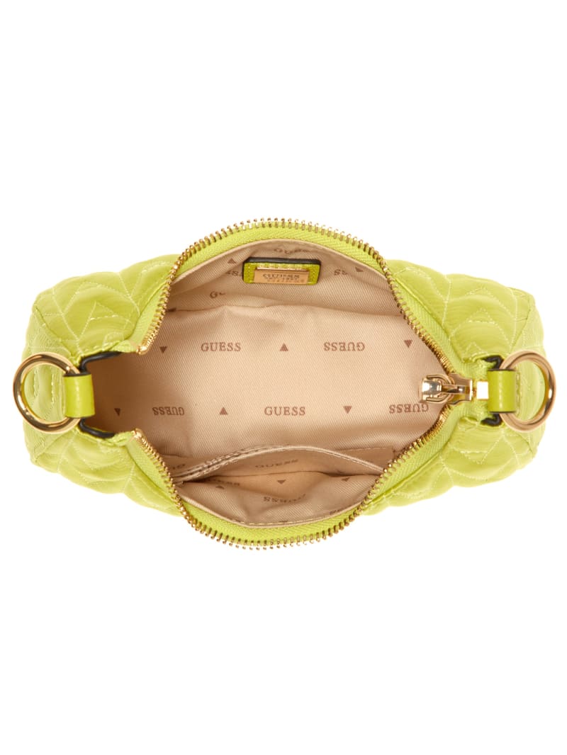 Guess Golden Rock Mini Crescent Hobo Bag - Kiw