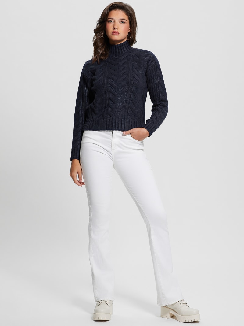 Guess Diane Foil Sweater - Blackened Blue