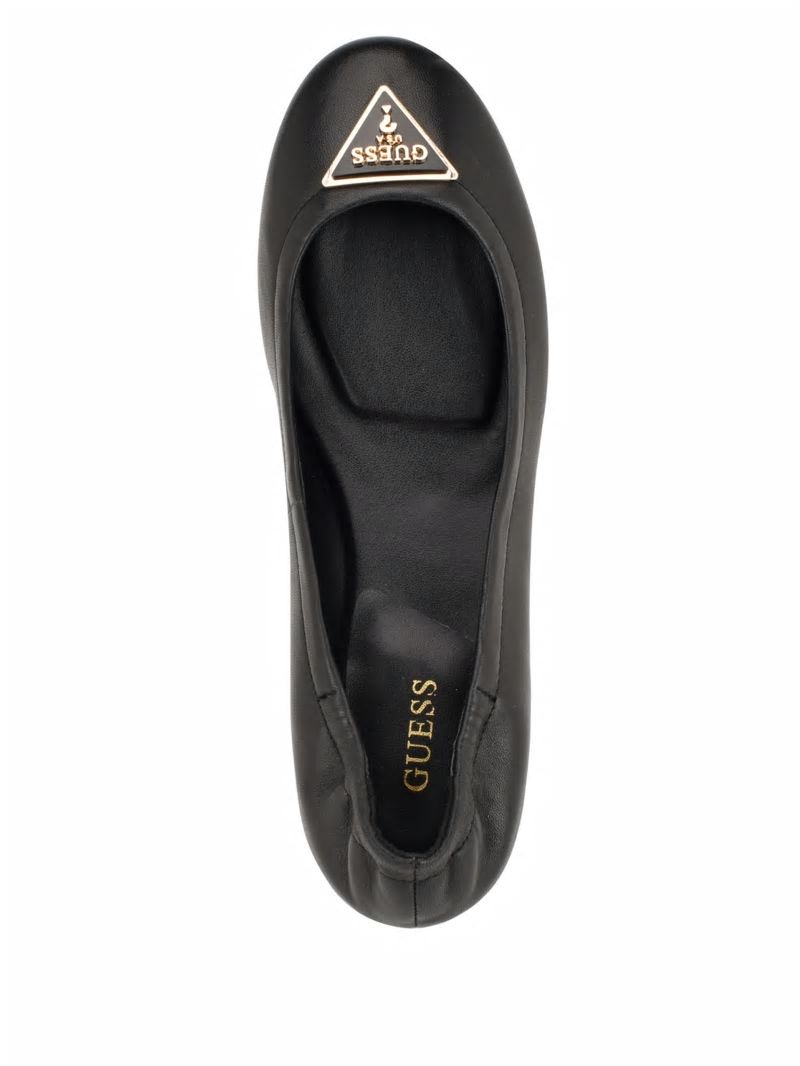 Guess Triangle Black Ballet Flats - Black 002