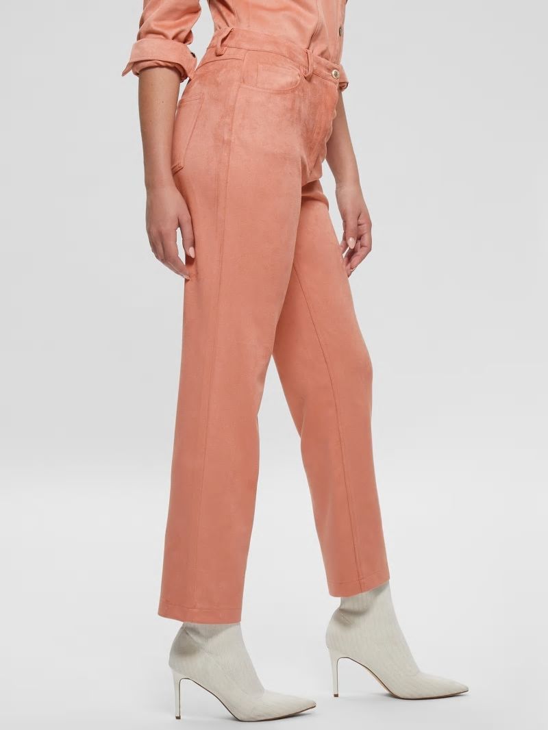 Guess Kelly Straight Pants - Satin Rose