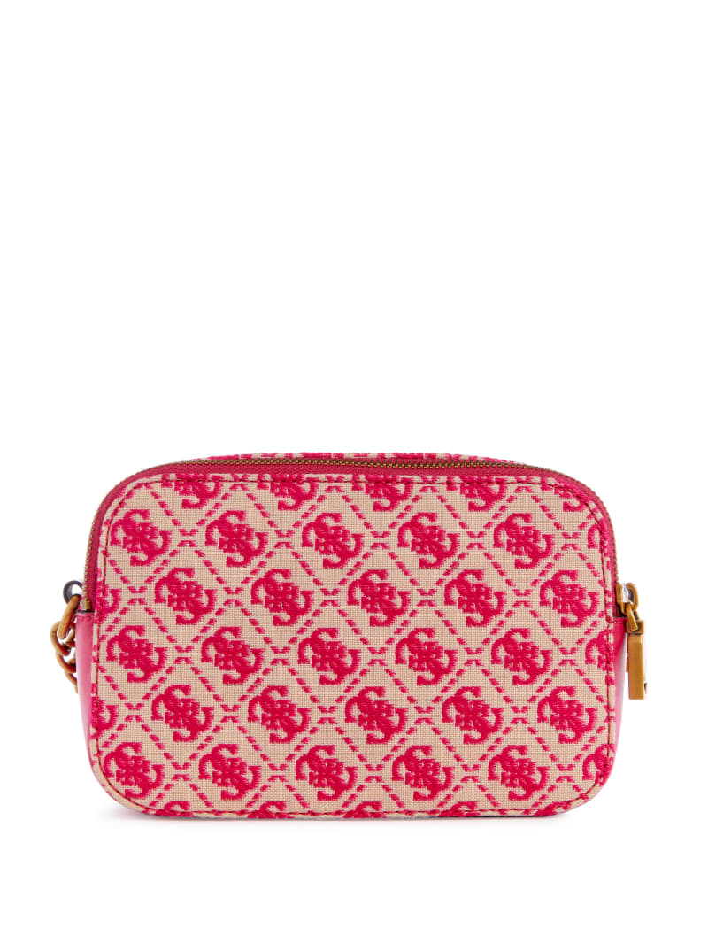 Guess Izzy Jacquard Logo Camera Bag - Pink