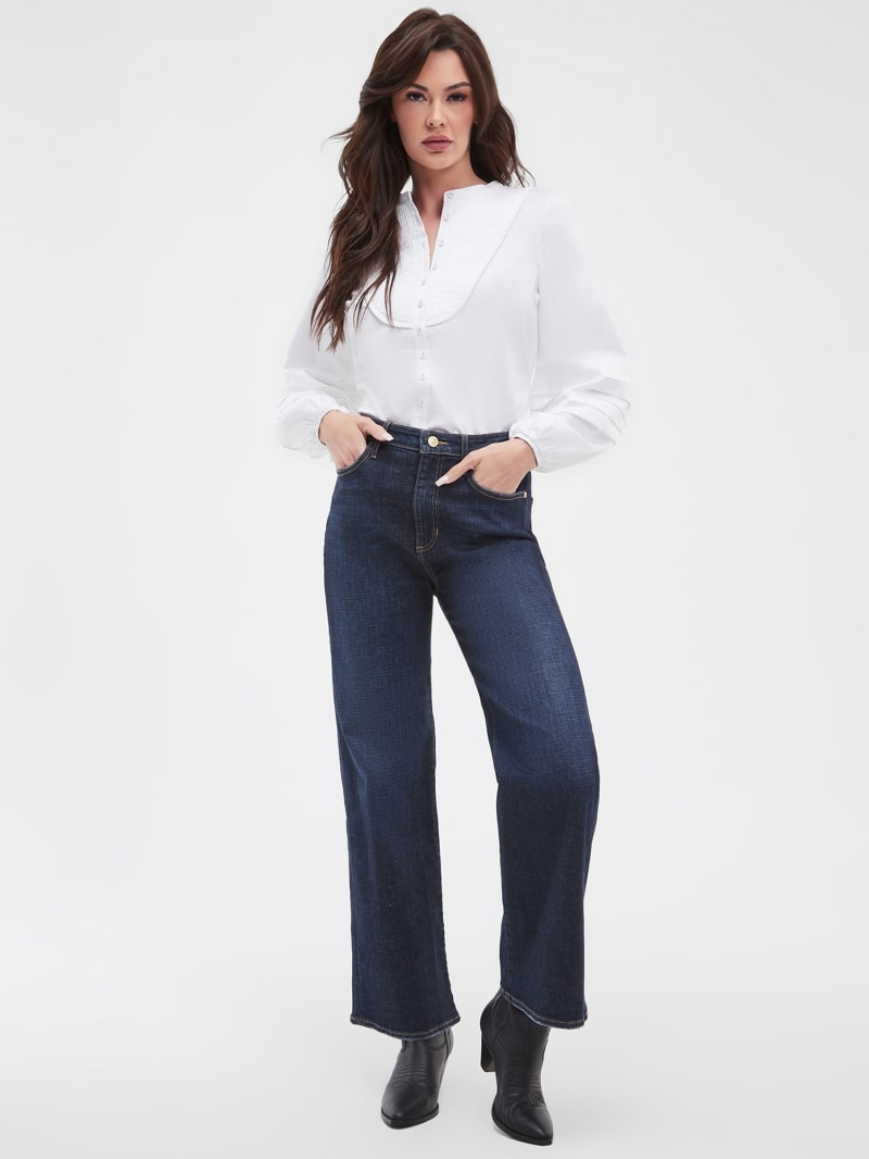 Guess Eco High-Rise Wide Leg Jeans - Calypso Blue