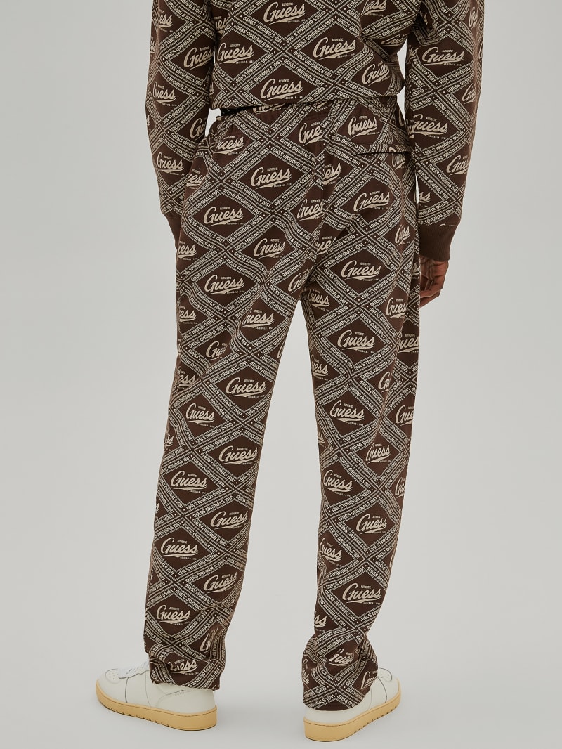 Guess GUESS Originals Printed Sweatpants - Coarse Brown Multi