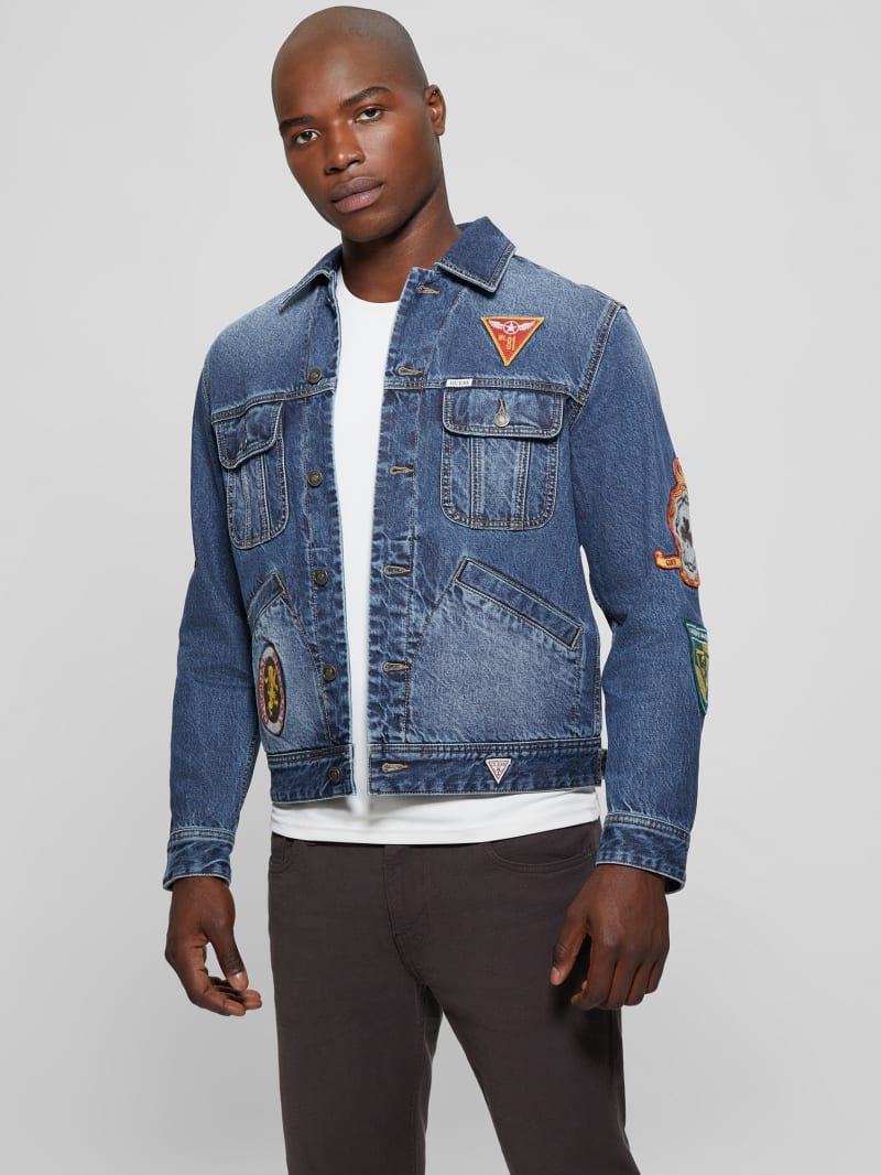 Guess Dean Signature Denim Jacket - Clubhouse