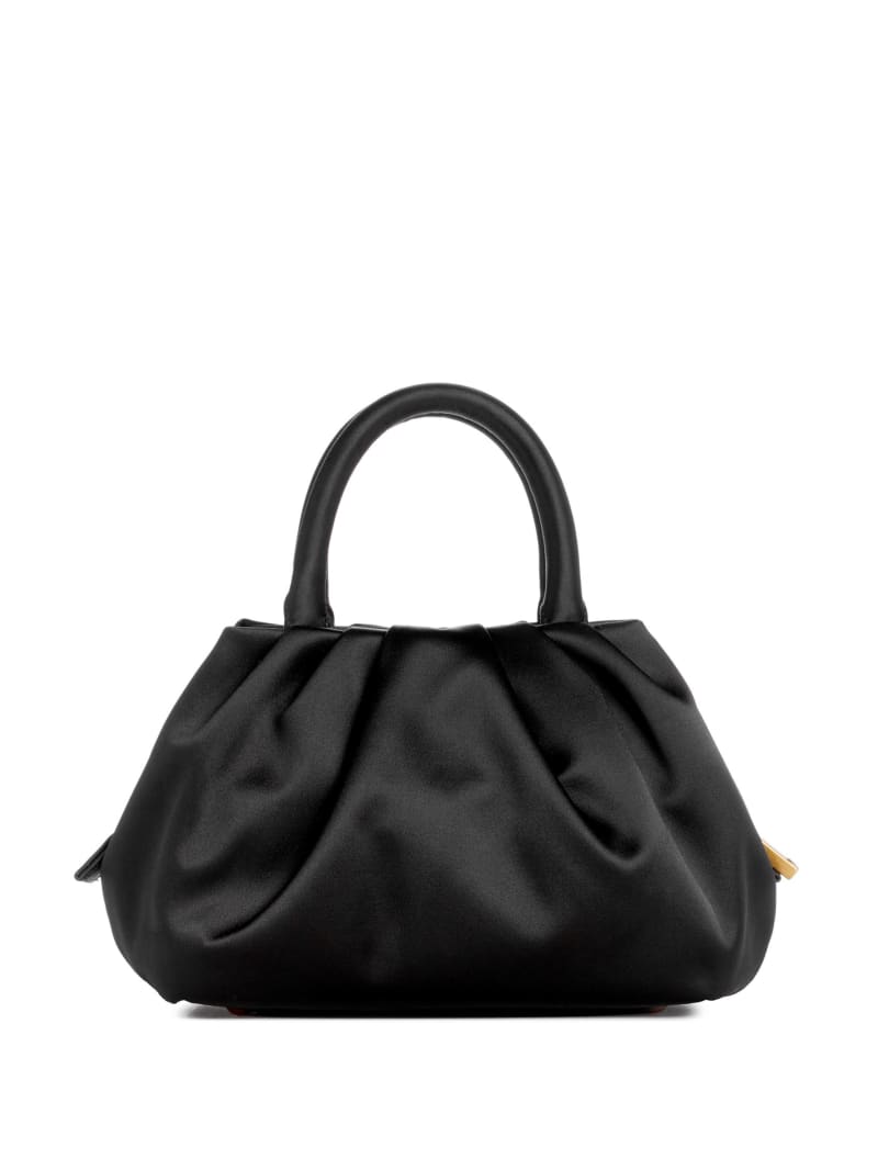 Guess Tori Satin Mini Frame Satchel - Black