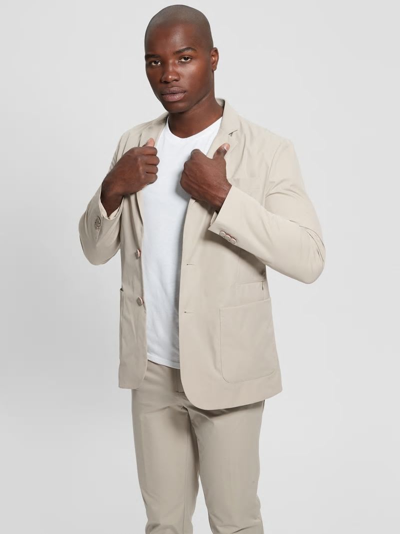 Guess Tech-Stretch Blazer - Pasadena Stone