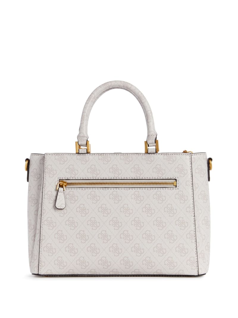 Guess James Quattro G Girlfriend Satchel - Dove Logo