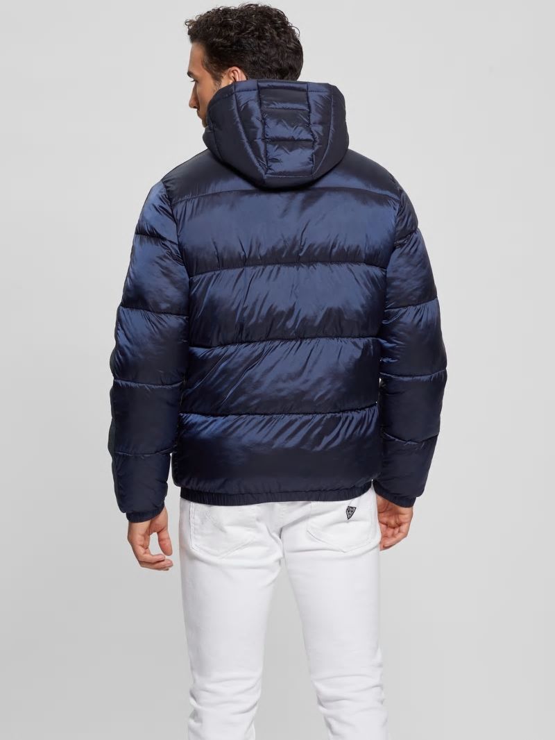 Guess Byrnie Padded Nylon Jacket - Silk Blue