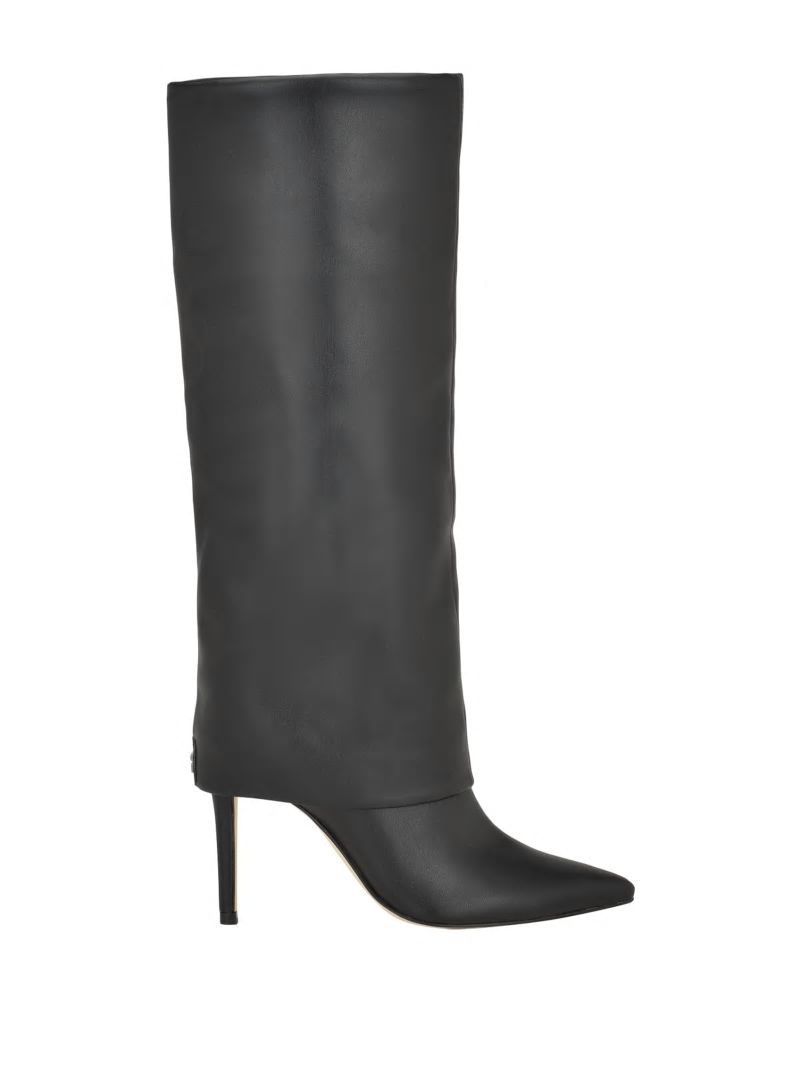 Guess Sabola Fold-Over Knee-High Boots - Black 002