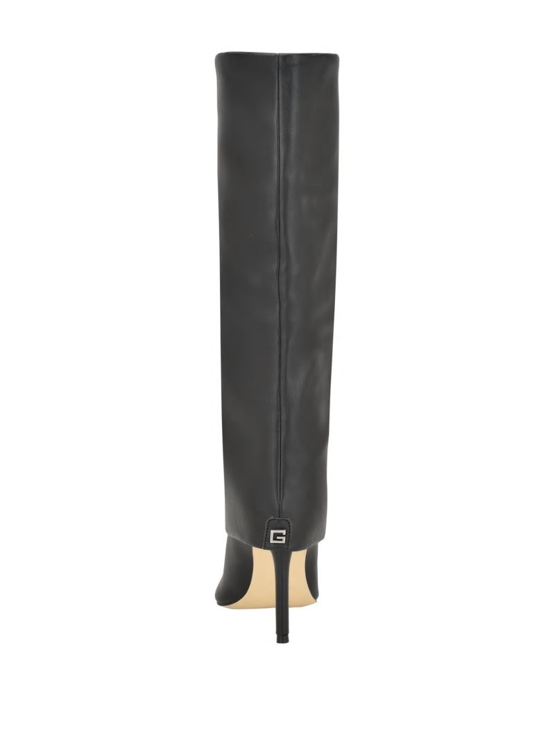 Guess Sabola Fold-Over Knee-High Boots - Black 002