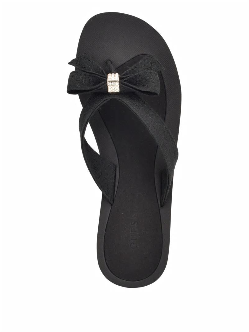 Guess Tuta Bowtie Sandals - Black 002