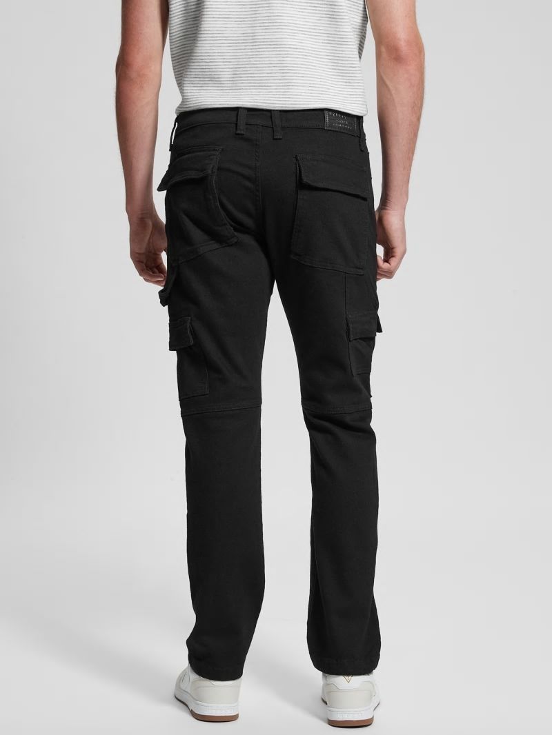 Guess Utility Cargo Jeans - Rinsed Black