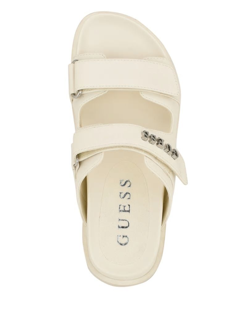 Guess Fabulon Two-Strap Slides - Ivory 150