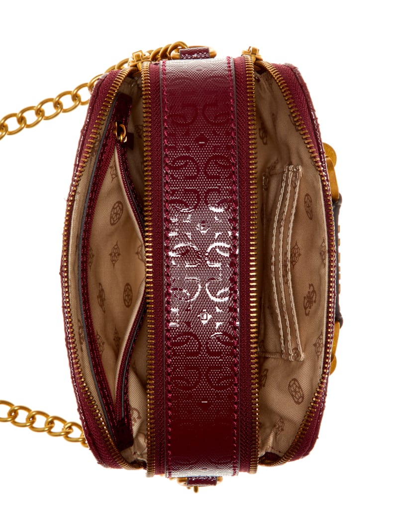 Guess Aveta Camera Bag - Burgundy