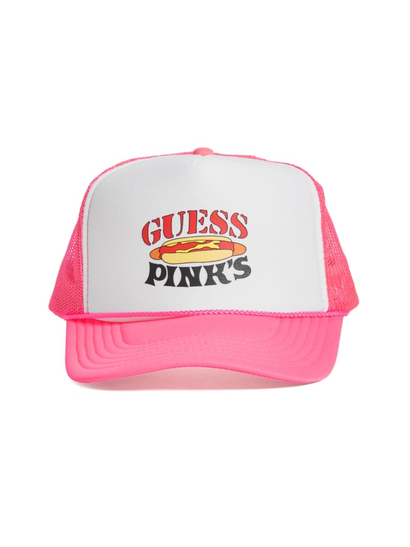 Guess GUESS Originals x Pink's Hot Dogs Trucker Hat - Pure White Multi