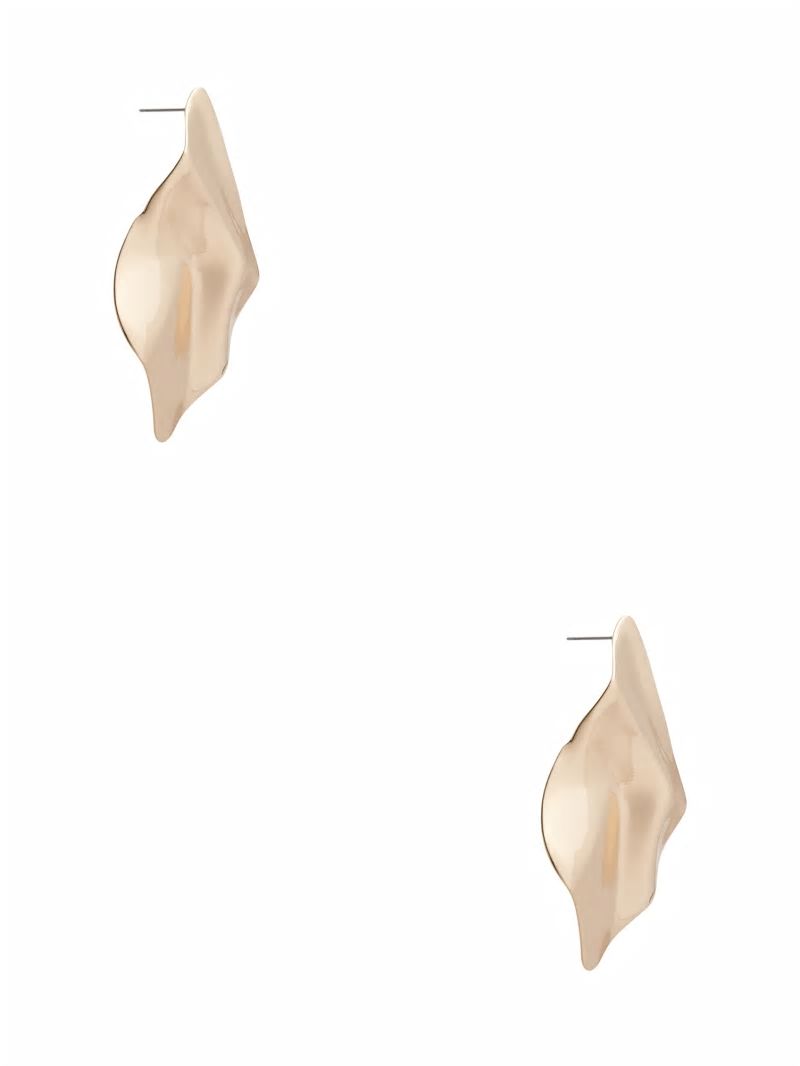 Guess Organic Shield Earring - Silver/Gold