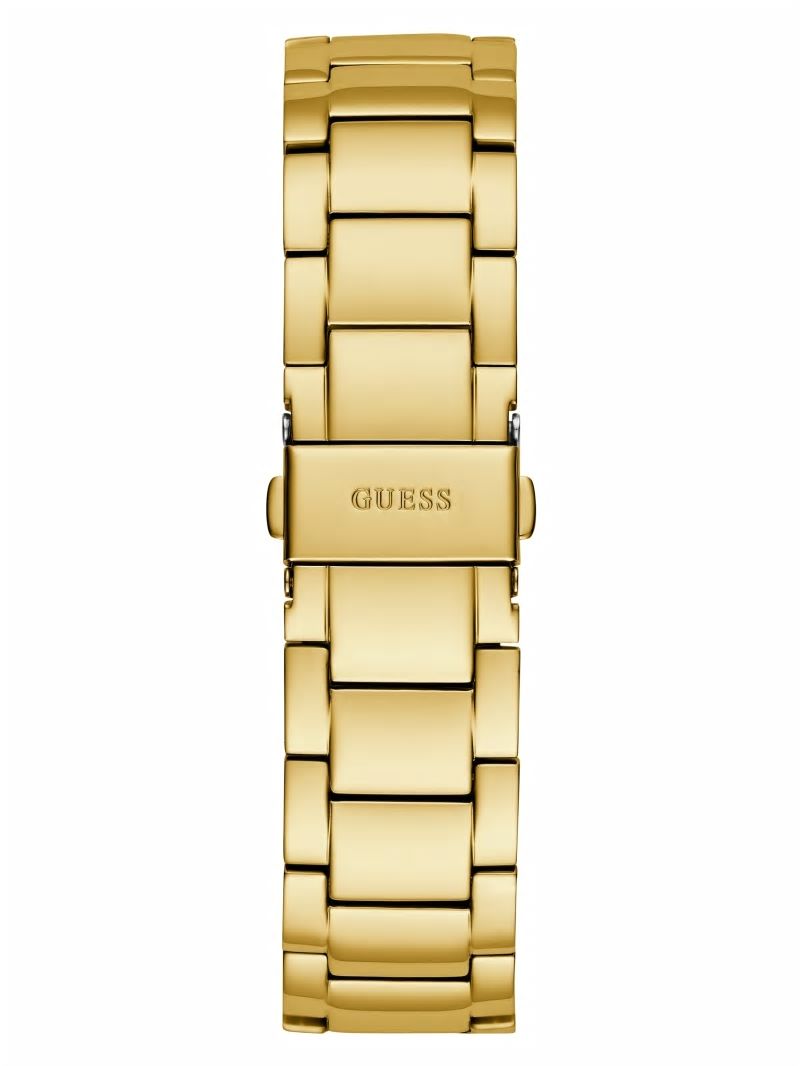 Guess Baron Gold-Tone Chain Multifunctional Watch - Gold