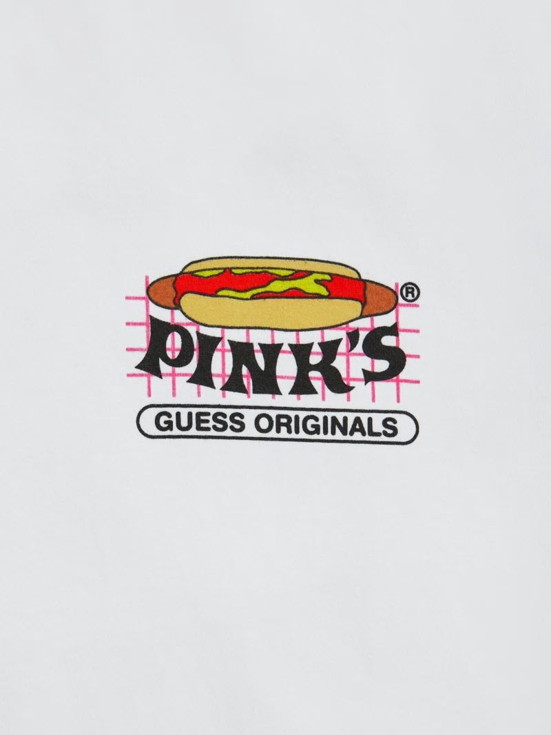 Guess GUESS Originals x Pink's Hot Dogs Tee - Pure White