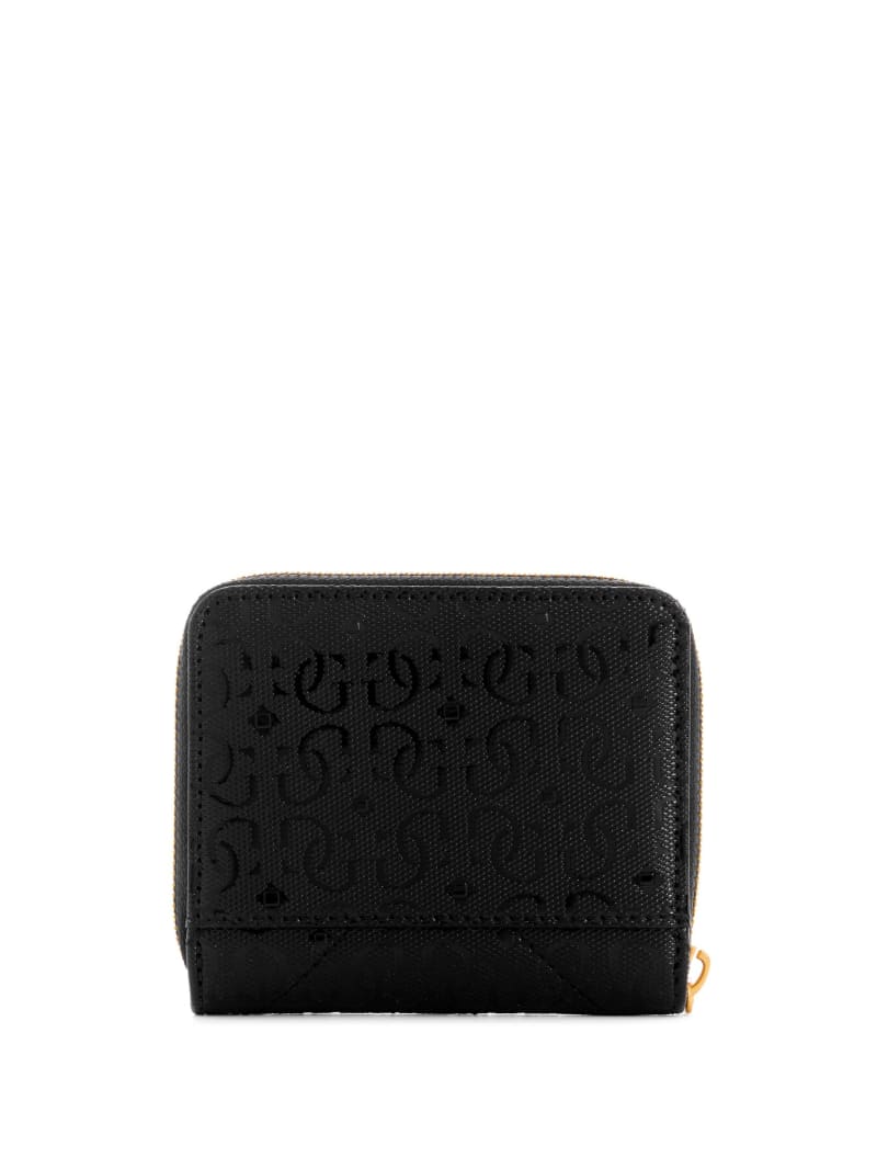 Guess Jania Small Zip-Around Wallet - Black