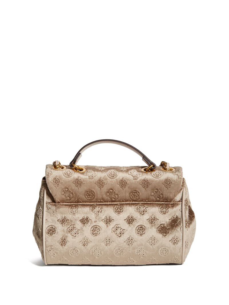 Guess Kimi Logo Convertible Crossbody - Champagne