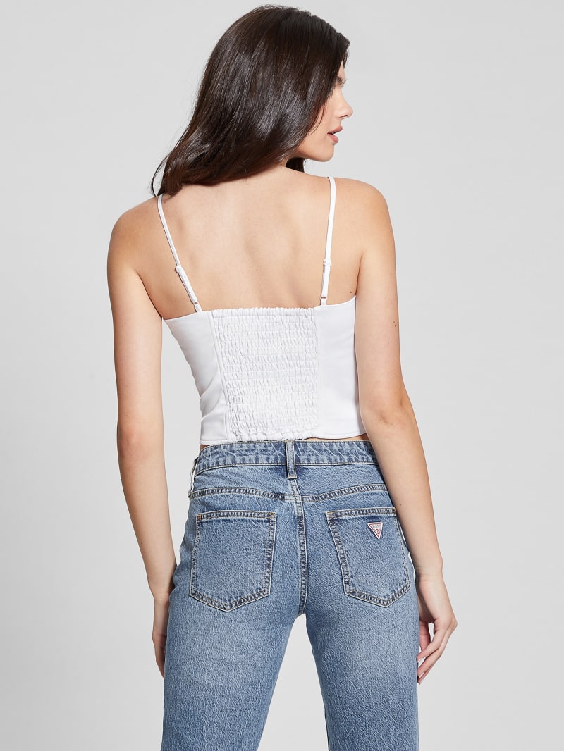 Guess Eco Maia Corset Top - Pure White