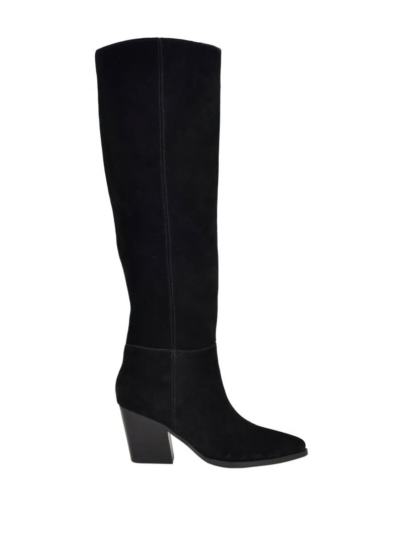 Guess Dolita Suede Knee-High Boots - Black 001