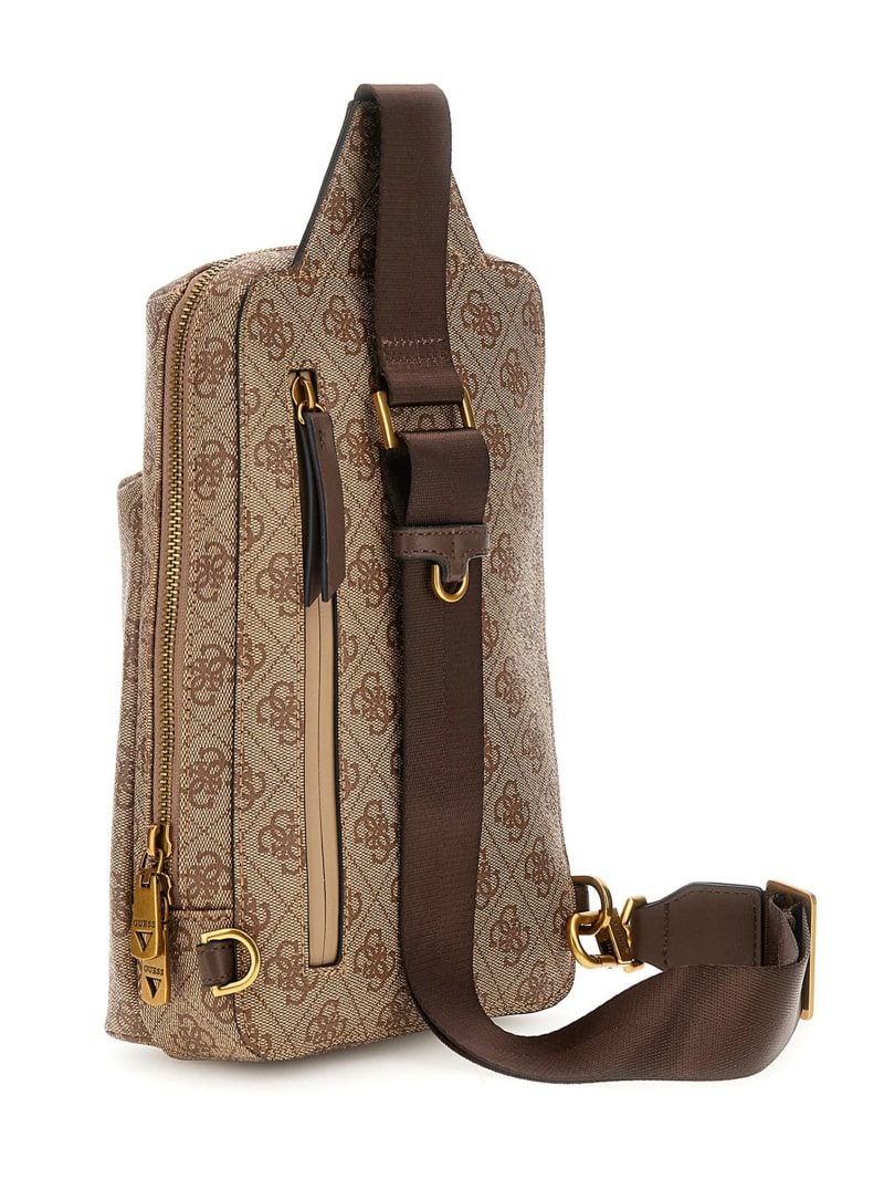 Guess Vezzola Eco Quattro G Sling Bag - Brown