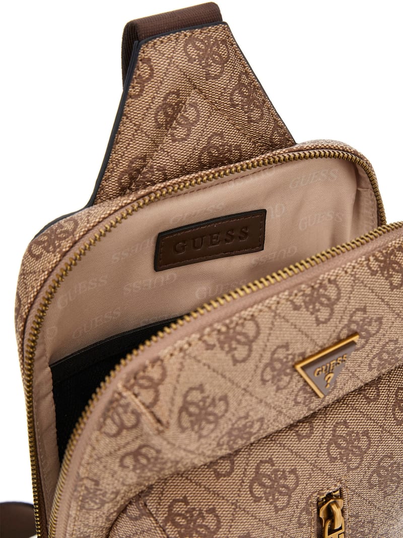 Guess Vezzola Eco Quattro G Sling Bag - Brown