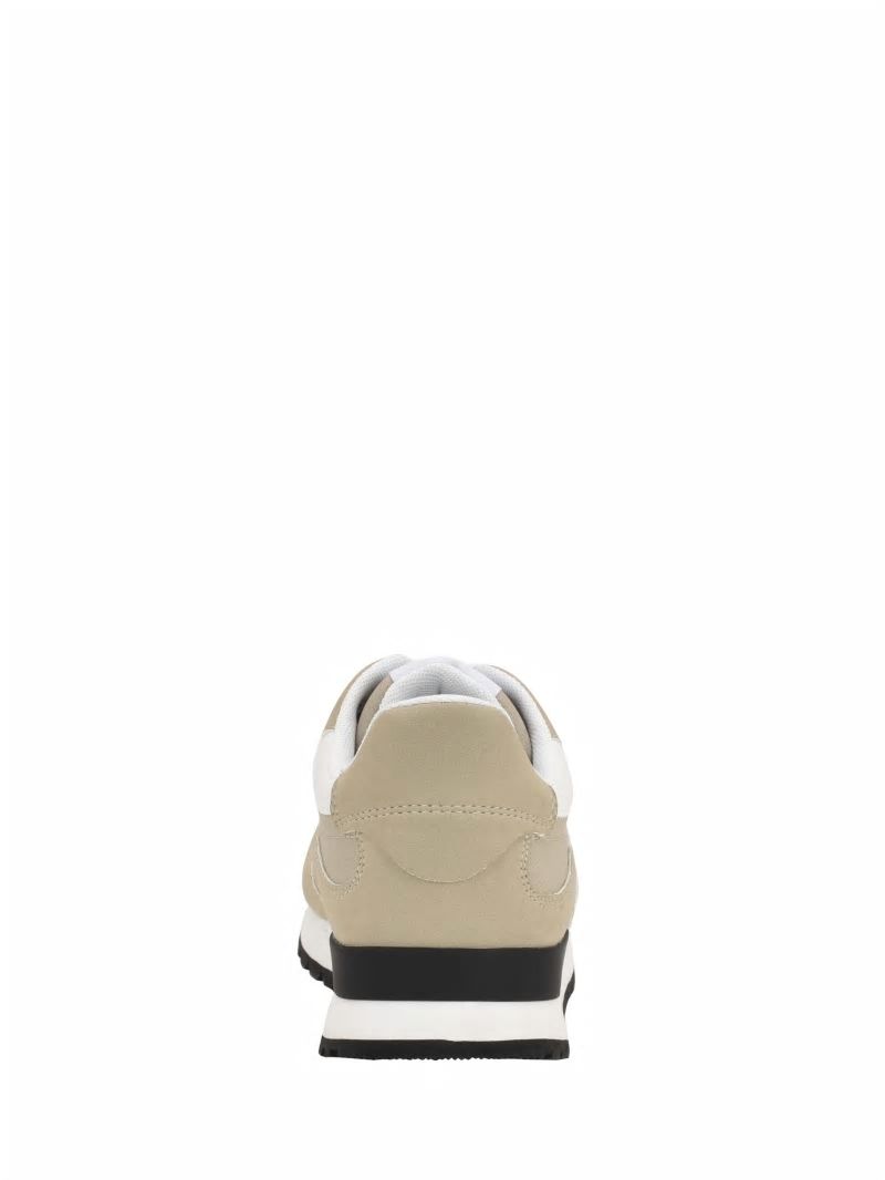 Guess Adder Triangle Logo Sneakers - Taupe