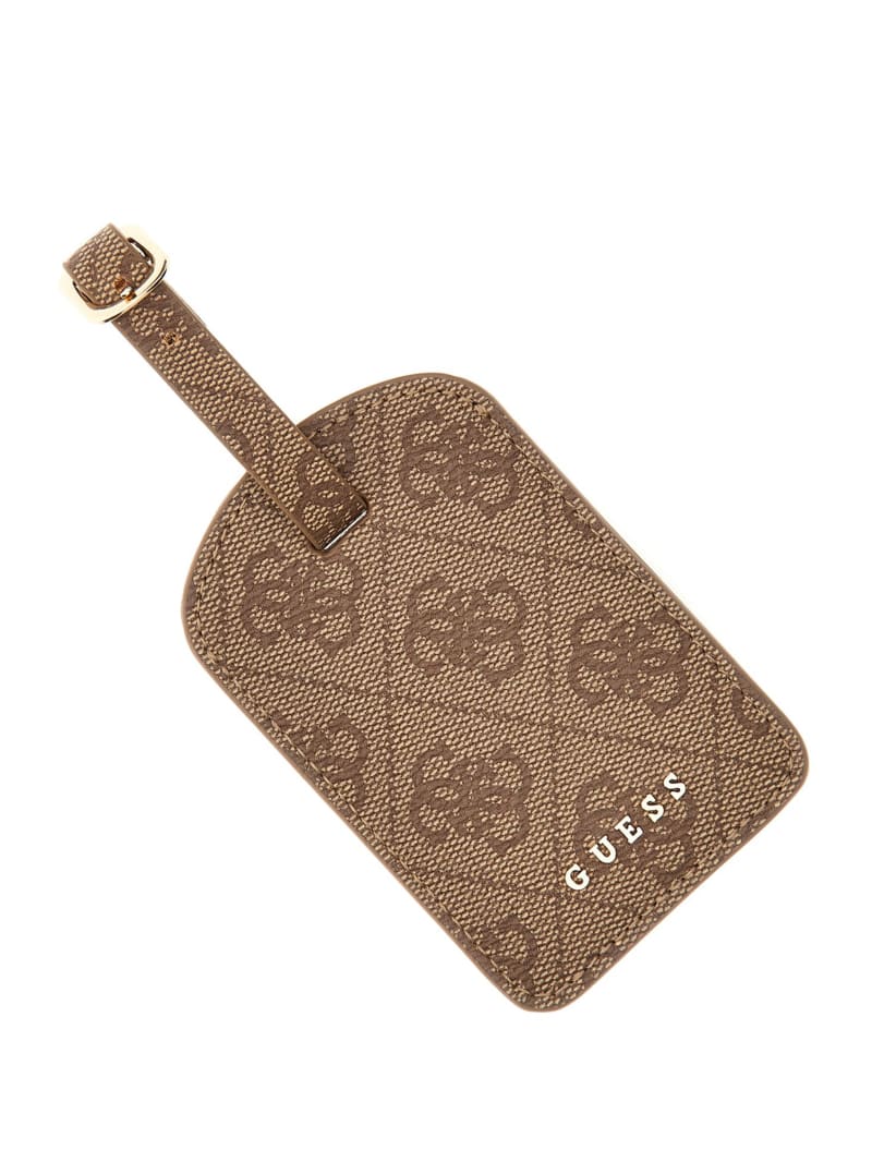 Guess Passport Case and Luggage Tag Gift Set - Latte Logo