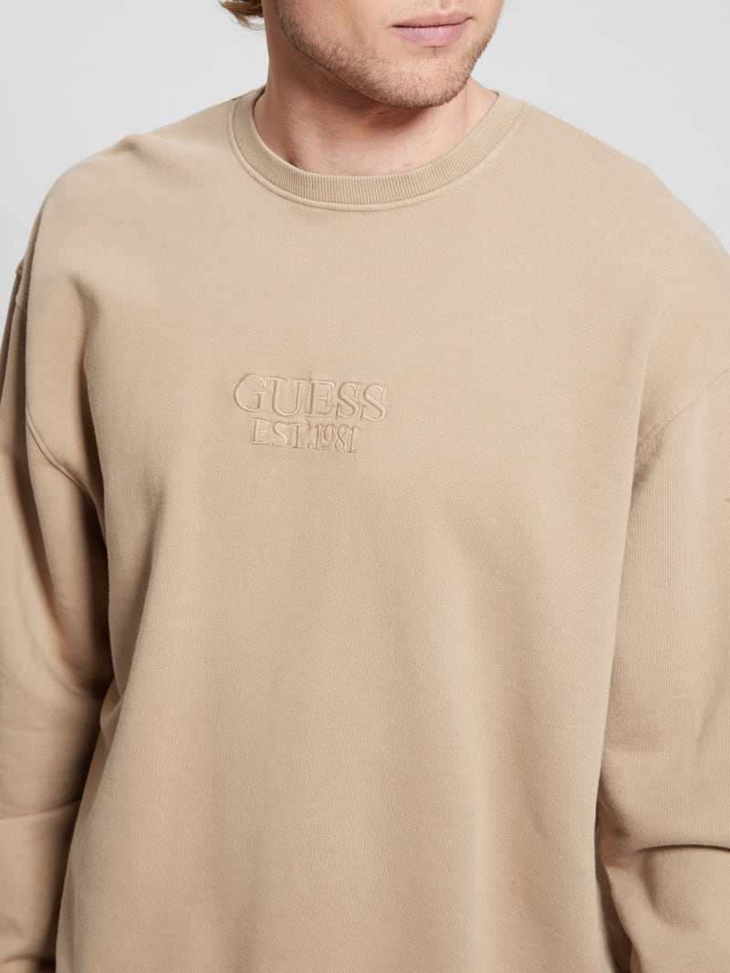 Guess Finch Vintage Logo Sweatshirt - Mountain Honey Multi