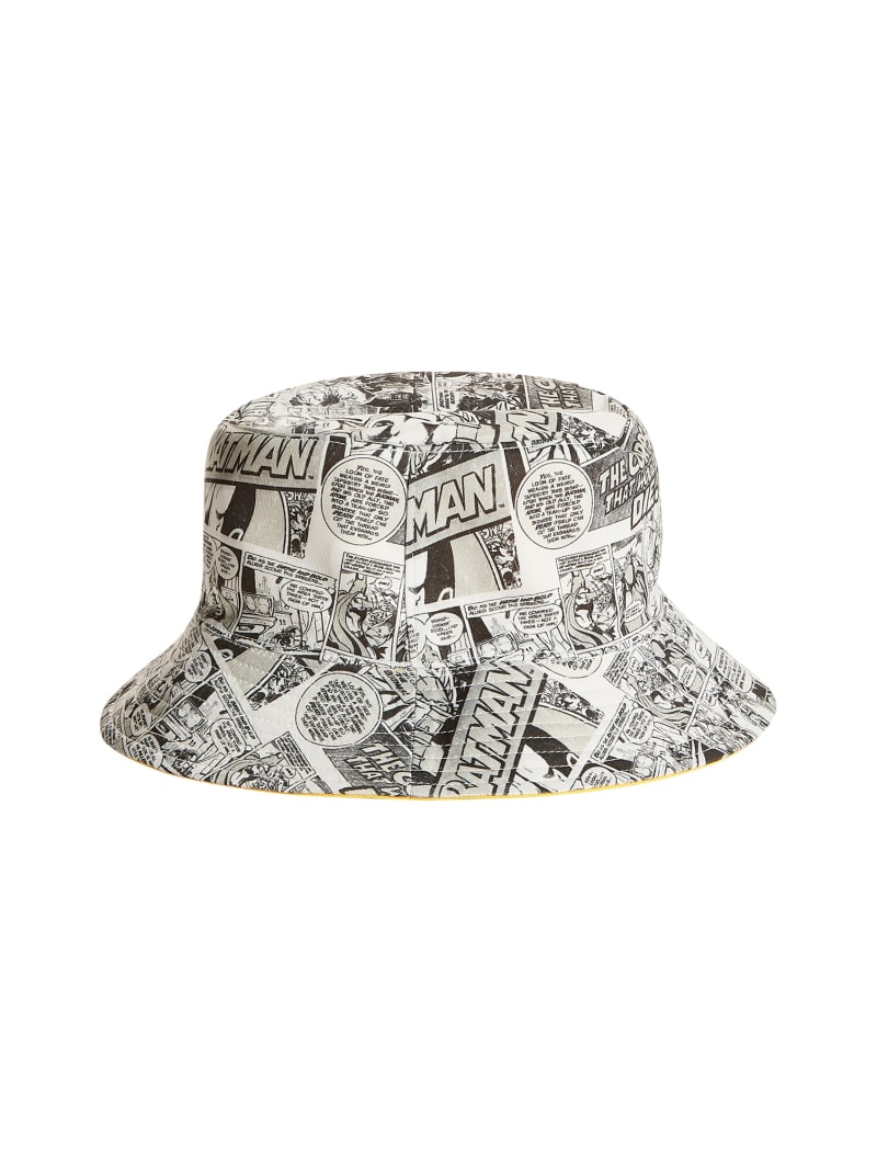 Guess GUESS Originals x Batman Reversible Bucket Hat - Pure White Multi