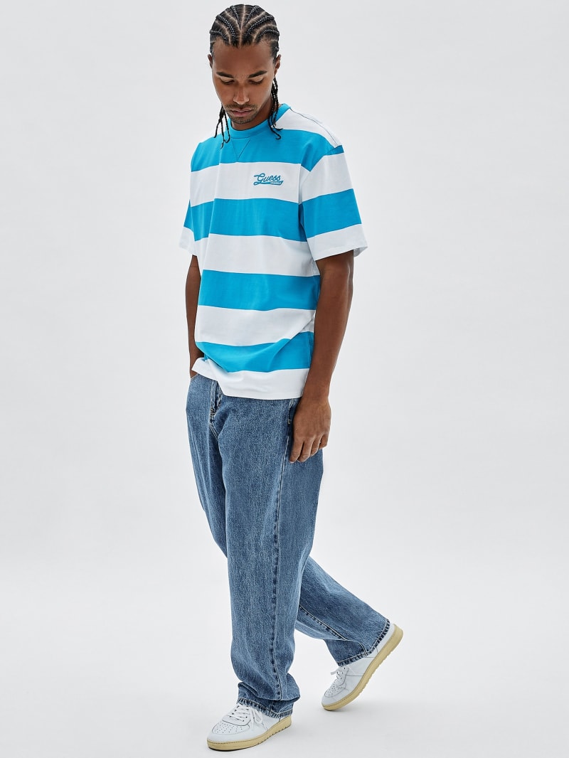 Guess GUESS Originals Striped Tee - Blue Toulouse Multi