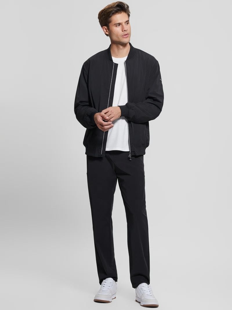 Guess Tech-Stretch Flight Jacket - Black