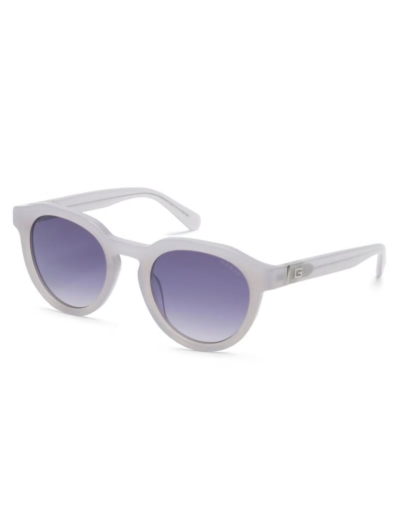 Guess Oversized Round Plastic Sunglasses - Grey