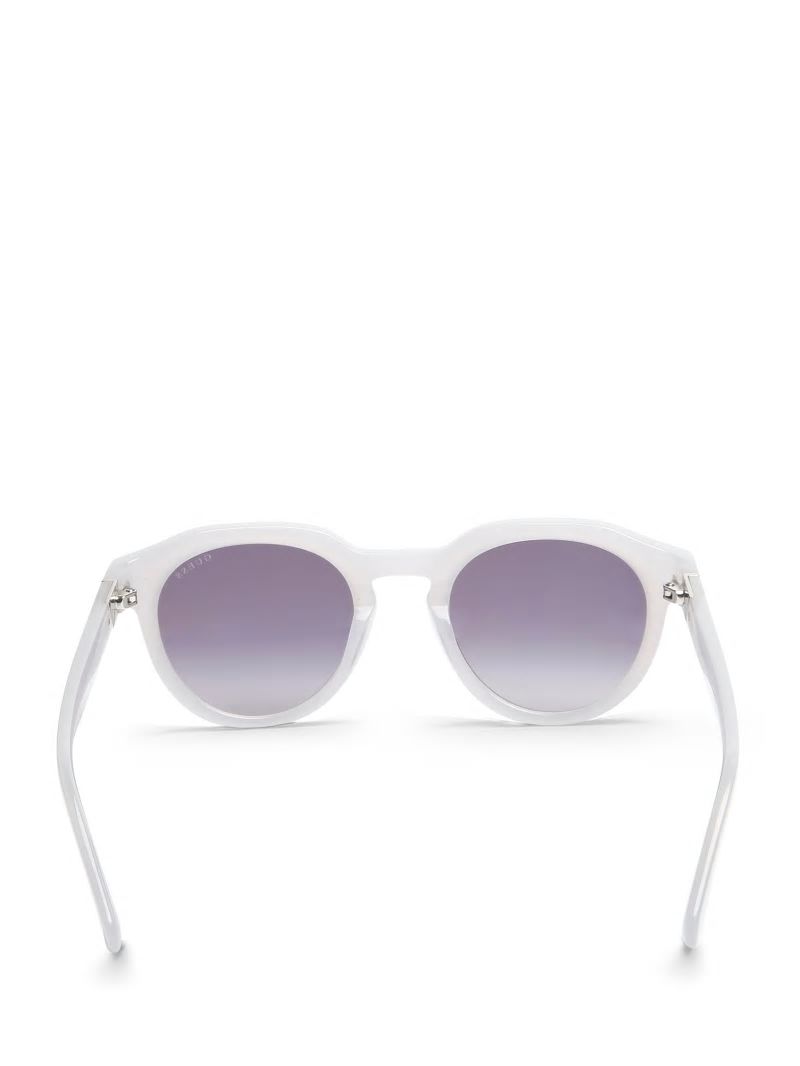 Guess Oversized Round Plastic Sunglasses - Grey