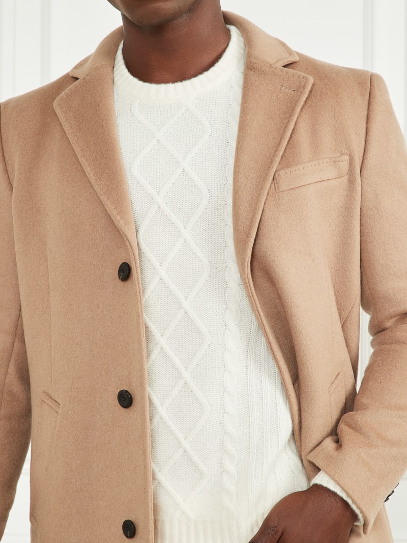 Guess Single Breasted Wool-Blend Coat - Irishell